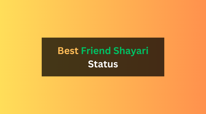 best friend shayari